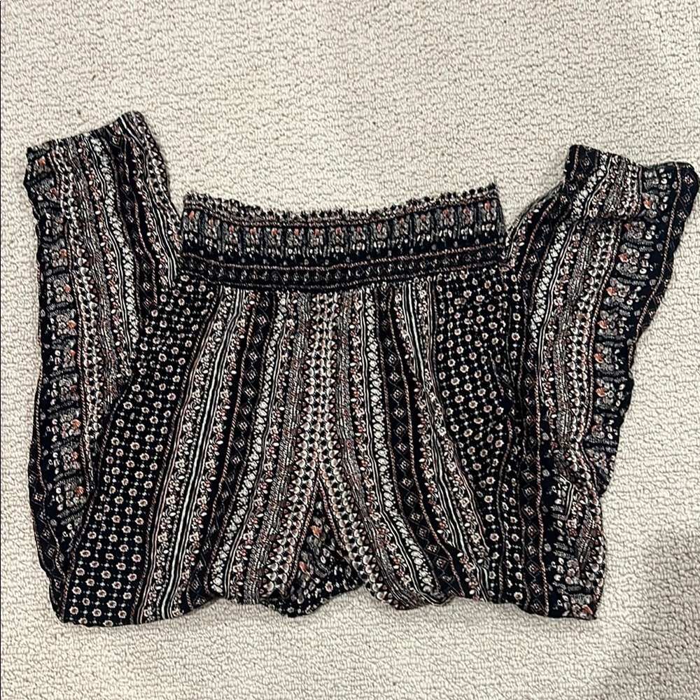 Kingston Black and White Patterned Pants